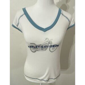 Vintage Harley Davidson  Bumpus Murfreesboro TN Womens Small Top Cap Sleeves